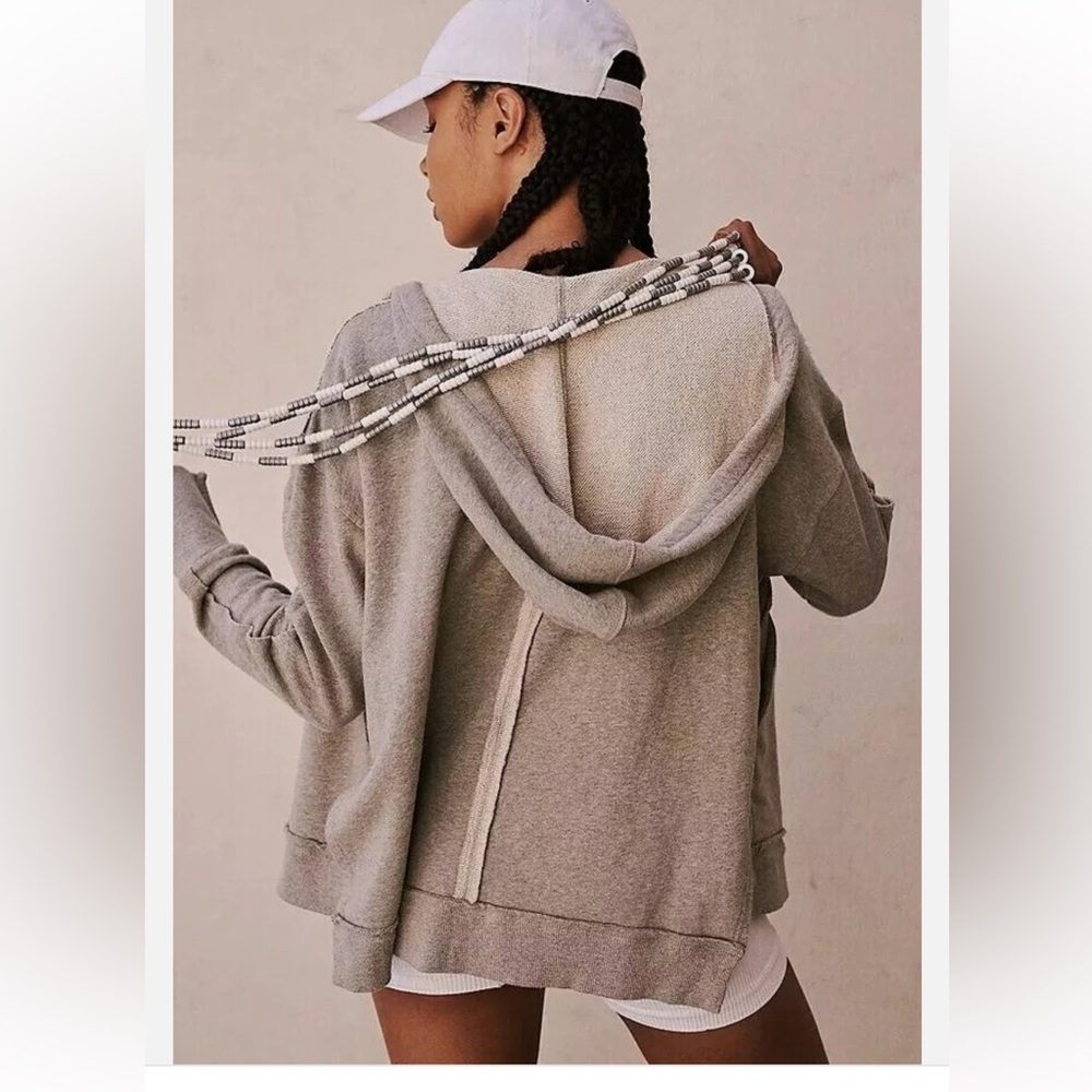 Free People FP Movement Only One Hoodie Jacket Top Zip-up Cotton - Medium - Picture 5 of 15